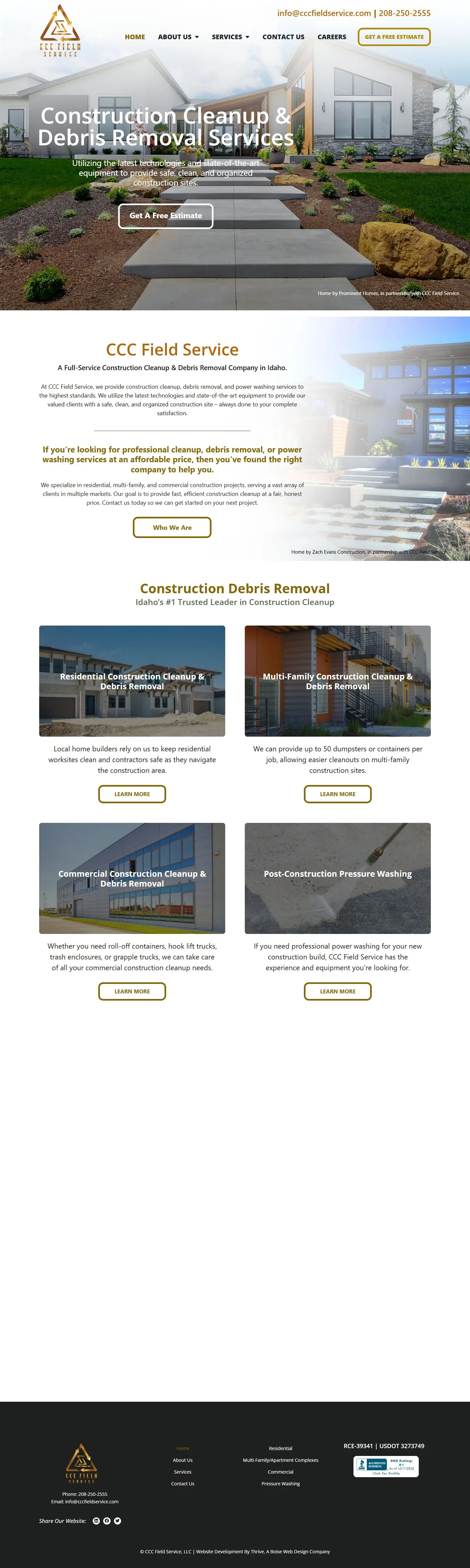 CCC Field Service homepage