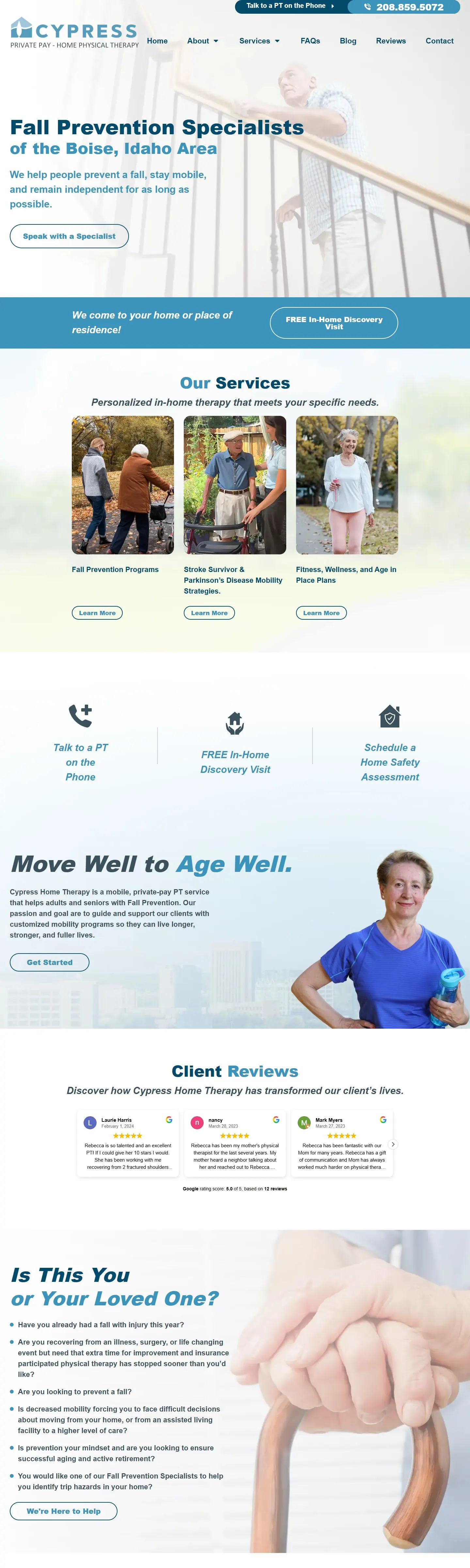 Cypress Home Therapy homepage