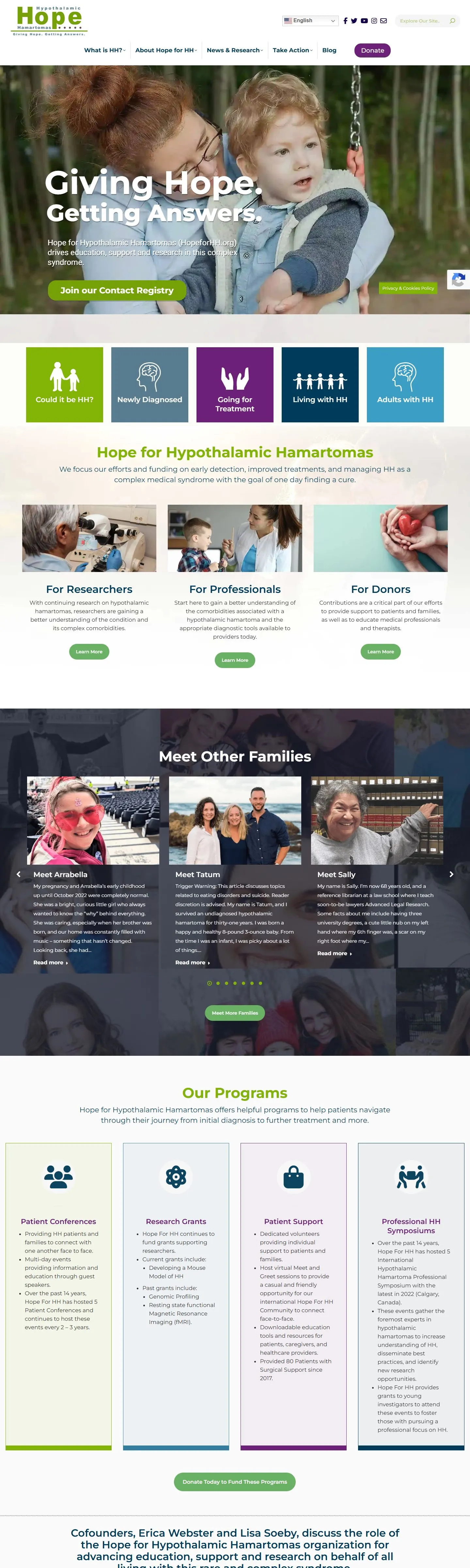 Hope for HH homepage