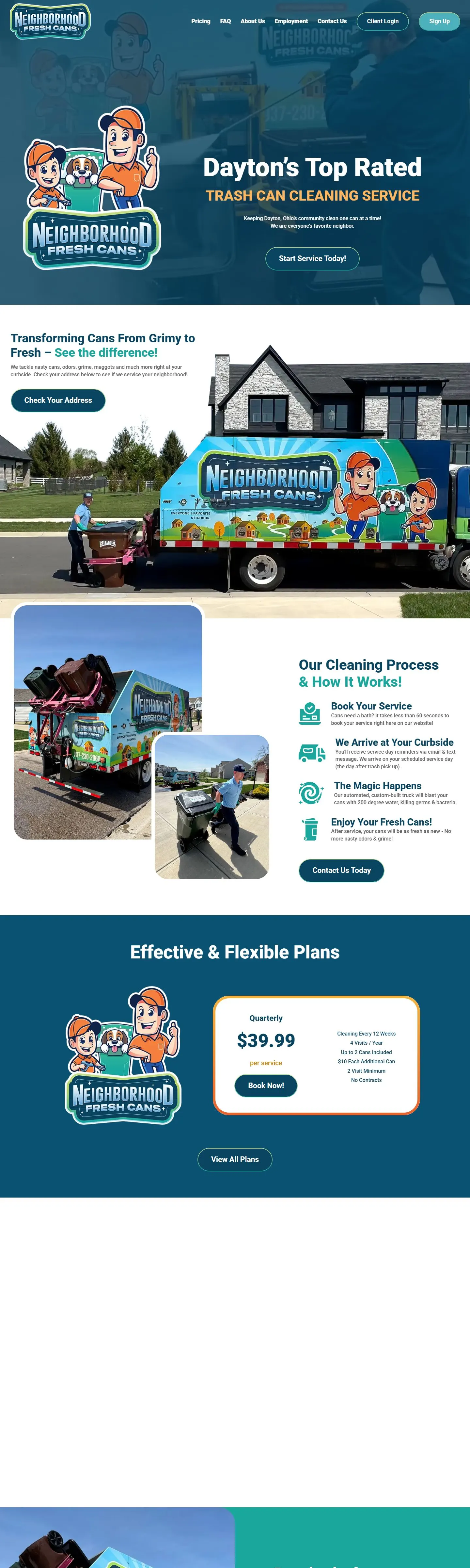 Neighborhood Fresh Cans homepage